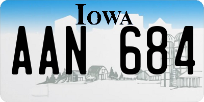 IA license plate AAN684