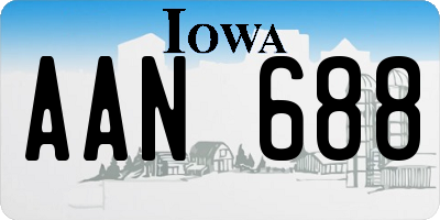 IA license plate AAN688