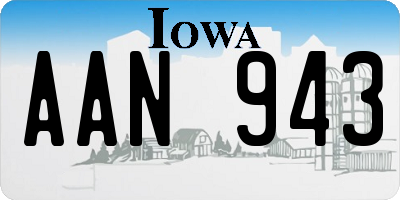 IA license plate AAN943