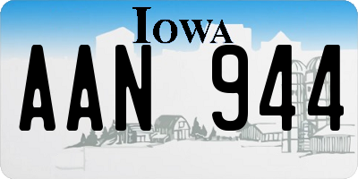 IA license plate AAN944