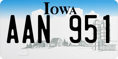 IA license plate AAN951