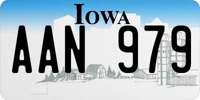 IA license plate AAN979