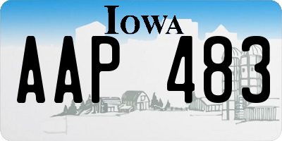 IA license plate AAP483