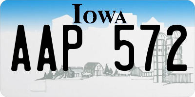 IA license plate AAP572