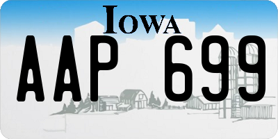 IA license plate AAP699