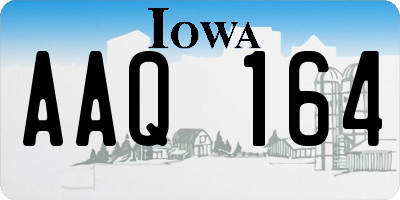 IA license plate AAQ164