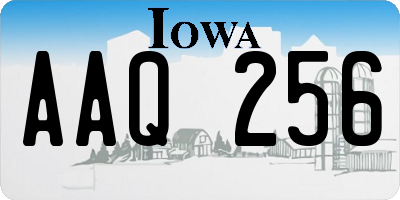 IA license plate AAQ256