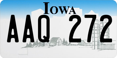 IA license plate AAQ272