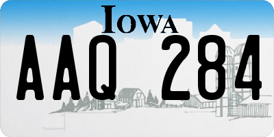 IA license plate AAQ284