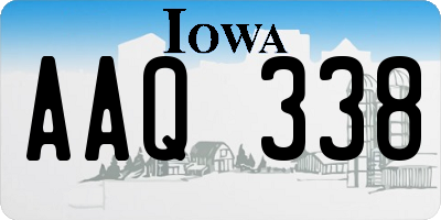 IA license plate AAQ338