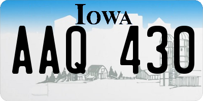 IA license plate AAQ430