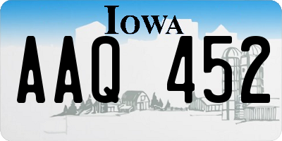 IA license plate AAQ452