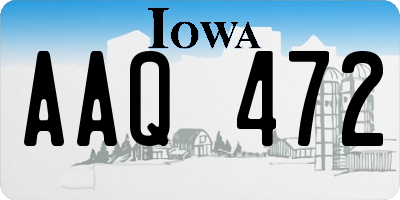 IA license plate AAQ472