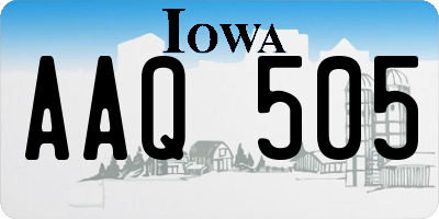 IA license plate AAQ505