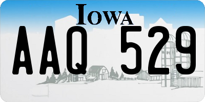 IA license plate AAQ529