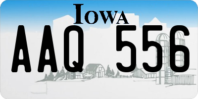 IA license plate AAQ556