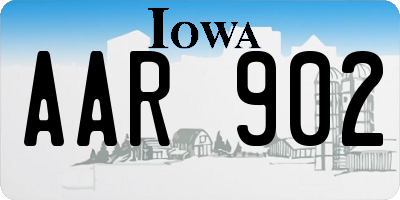 IA license plate AAR902