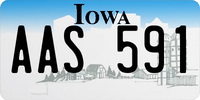 IA license plate AAS591