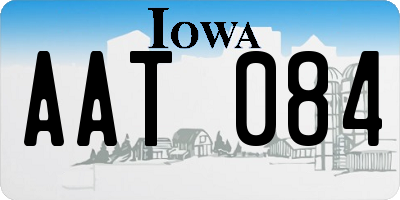 IA license plate AAT084