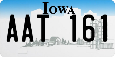 IA license plate AAT161