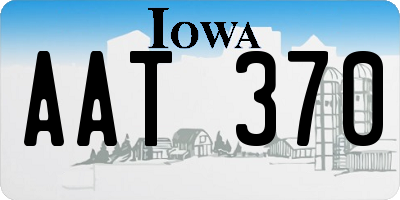 IA license plate AAT370