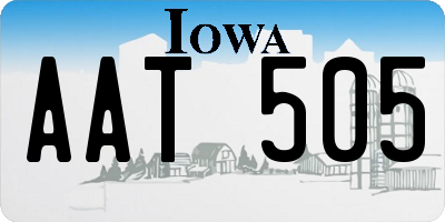 IA license plate AAT505