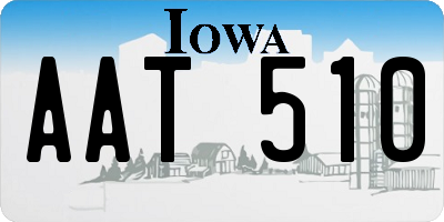 IA license plate AAT510