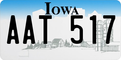 IA license plate AAT517