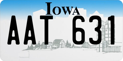IA license plate AAT631