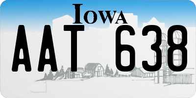 IA license plate AAT638