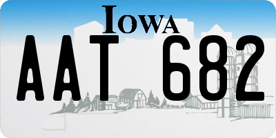 IA license plate AAT682