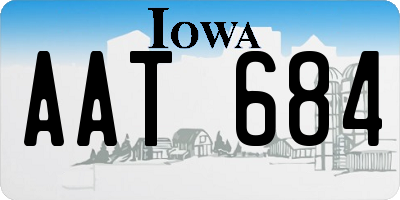 IA license plate AAT684