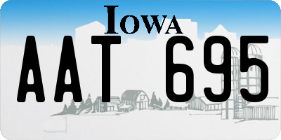 IA license plate AAT695