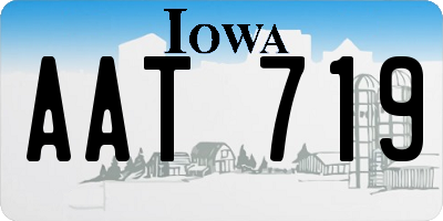 IA license plate AAT719