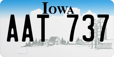 IA license plate AAT737