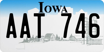 IA license plate AAT746