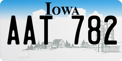 IA license plate AAT782