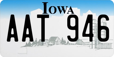 IA license plate AAT946
