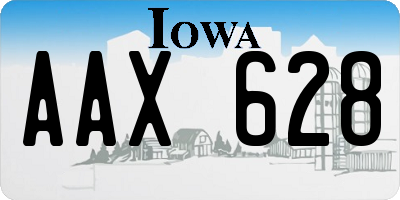 IA license plate AAX628