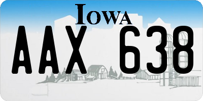 IA license plate AAX638