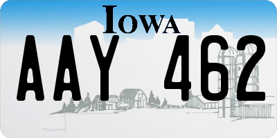 IA license plate AAY462