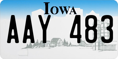 IA license plate AAY483