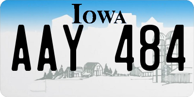 IA license plate AAY484