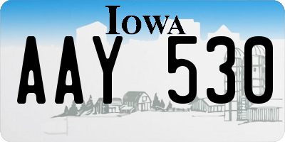 IA license plate AAY530