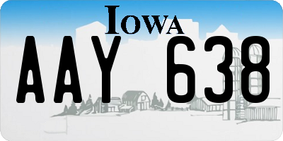 IA license plate AAY638