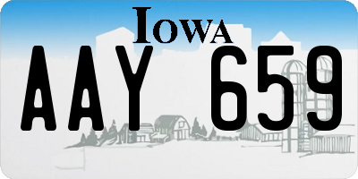 IA license plate AAY659