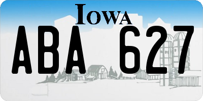 IA license plate ABA627