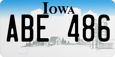 IA license plate ABE486