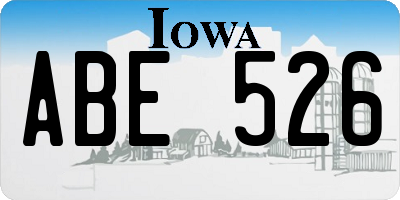 IA license plate ABE526