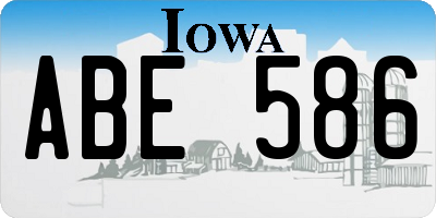 IA license plate ABE586
